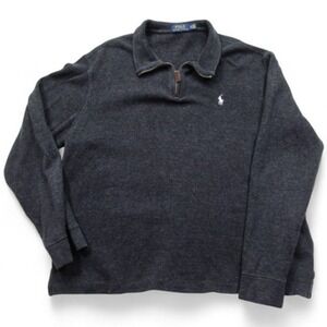 Polo Ralph Lauren Sweater Mens XL 1/4 Zip Pullover Classic Casual Pony Pullover